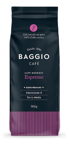 Café Baggio Gourmet Espresso Em Graos 500gr -