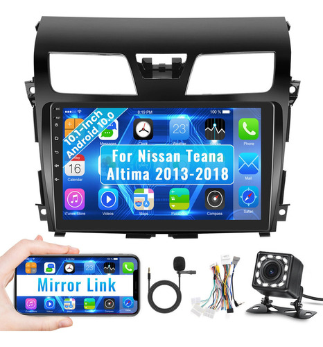 Autoestéreo Android 10.0 De Para Nissan Altima 2013-17