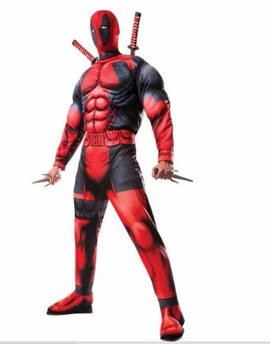 Disfraz Deadpool Con Musculos - Importado Entrega Inmediata