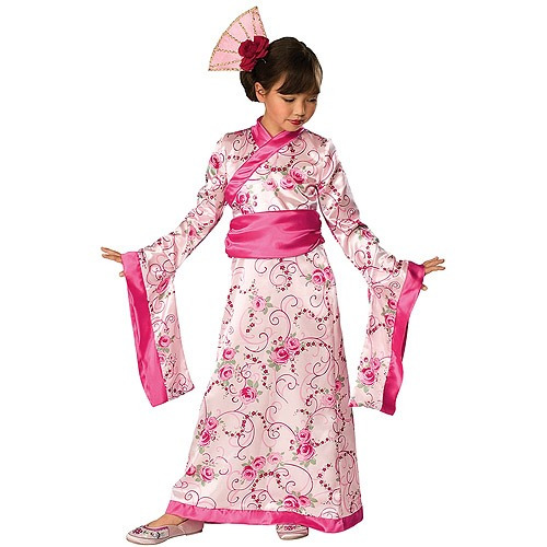 Disfraz Para Niña Princesa Oriental Rosado Talla M