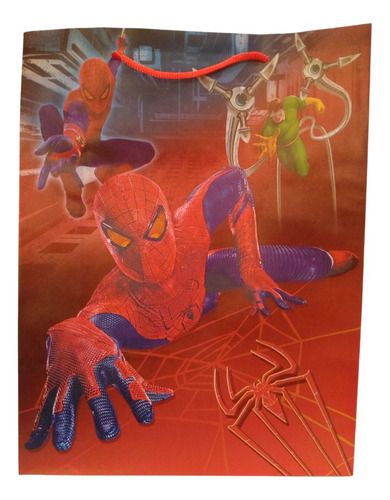 Bolsa De Regalo Spiderman Hombre Araña Plastica Armonyshop