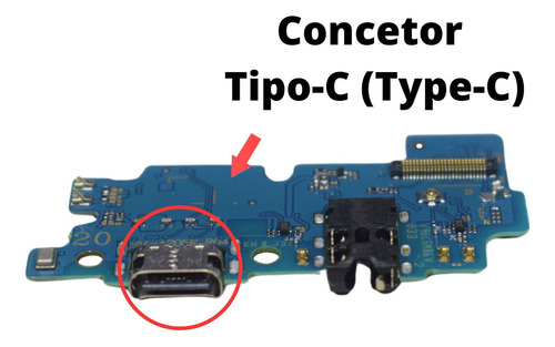 Placa Flex Carga Conector Compatível Galaxy A20 (a205) Turbo Pklk Premium
