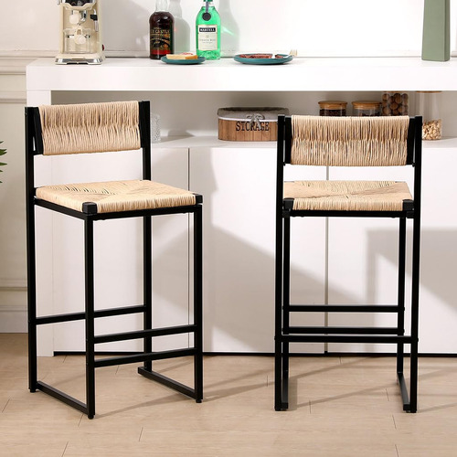 Hoyoc Juego De 2 Taburetes De Bar Sillas De Comedor De