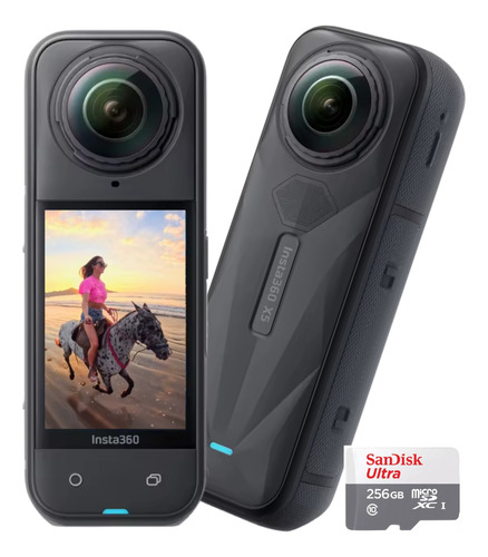 Insta360 X5 Câmera De Ação 8k 360° + Cartão Sd 256gb Kit