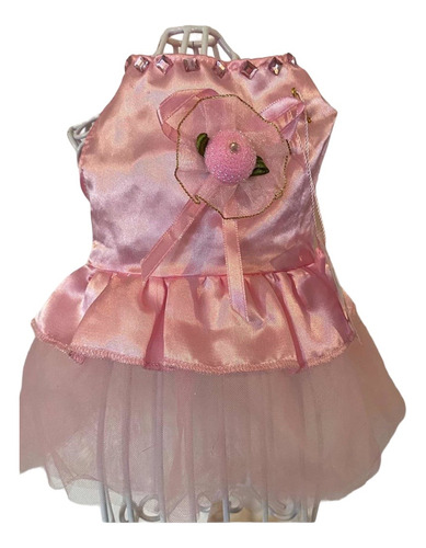 Micro Vestido Perrita Gatita Conejita Rosa Elegante Coqueto
