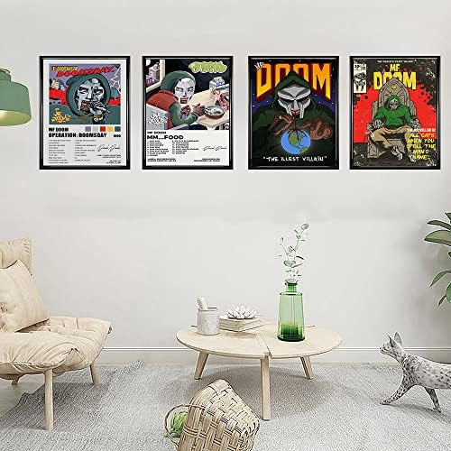 Syoolso Mf Doom - Capa De Álbum De 4 Peças Pôsteres Limitado