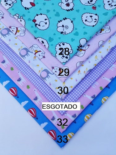 10metros Tecido Tricoline Estampado P/ Artesanato, Decoração