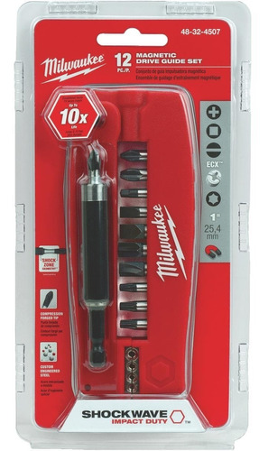 48 32-4507 Set Puntas Shockwave 12p Impact Drive Milwaukee