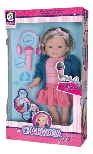 Boneca Charmosa Pop Star 40cm. - Cotiplas