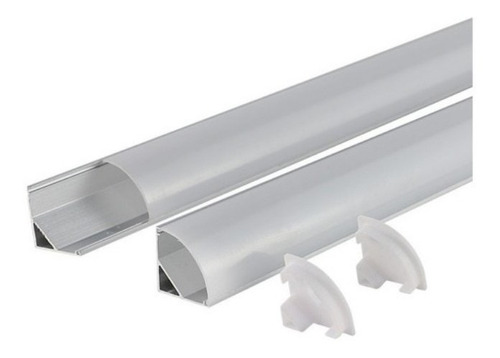 Imagen 1 de 1 de Perfil Esquinero Para Cintas Led 2 Mts