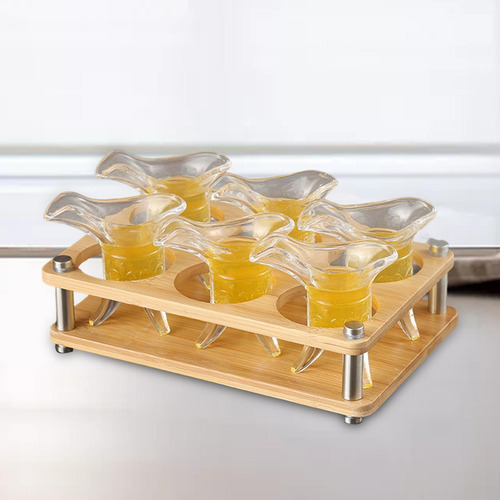 Soporte De Bandeja De Vaso De Chupito De Bandeja De Servicio