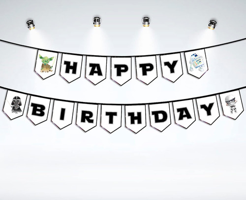Banner De Cumpleanos De Star And Wars Para Ninos, Adolesc...