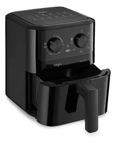 Fritadeira Elétrica Air Fryer Quad Fry Elgin  4,2 L, 1400w Preto 127v