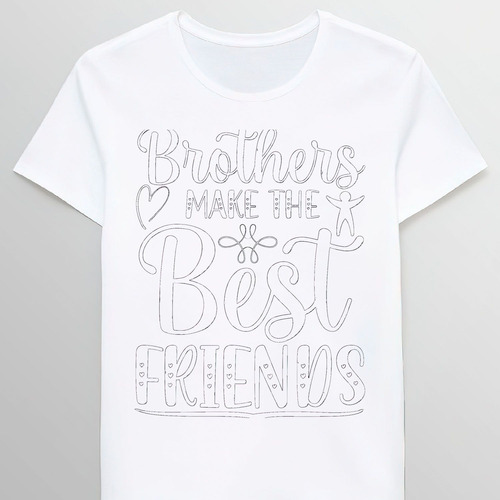 Remera Brothers Make The Best Friends Cool Friendshtes G1420