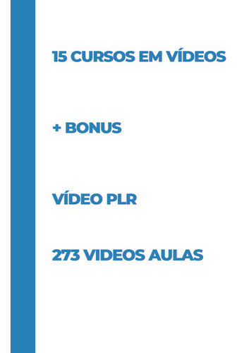 Mega Pack Plr Em Vídeo: 15 Cursos Plr Em Vídeo