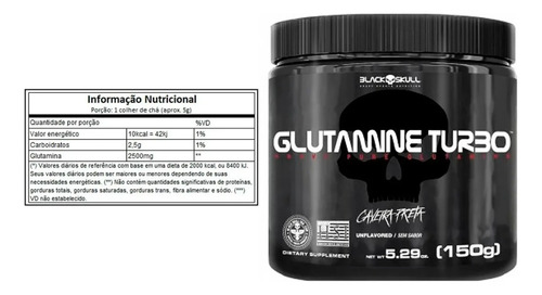 Glutamine Turbo (150g) - Padrão: Único Without Flavor