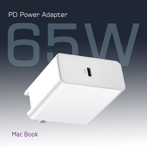 Cargador Rapido Apple Macbook 65w Laptop Windows Qc4.0 Usb C