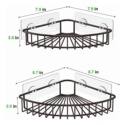 Smartake 2-pack Corner Shower Caddy, Sus304 Acero Inoxidable