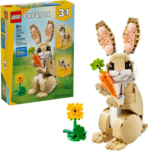 Lindo Conejo De Juguete Lego Creator 3 En 1, Juego De Juguet