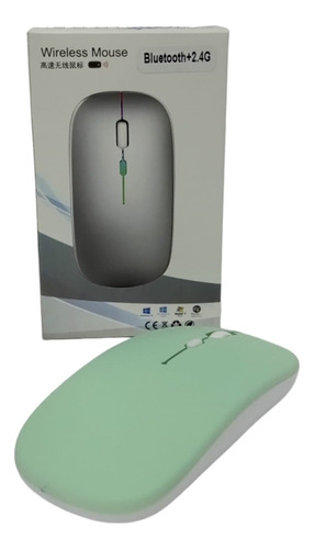 Mouse Bluetooth Recargable, Wireless Con Receptor Usb