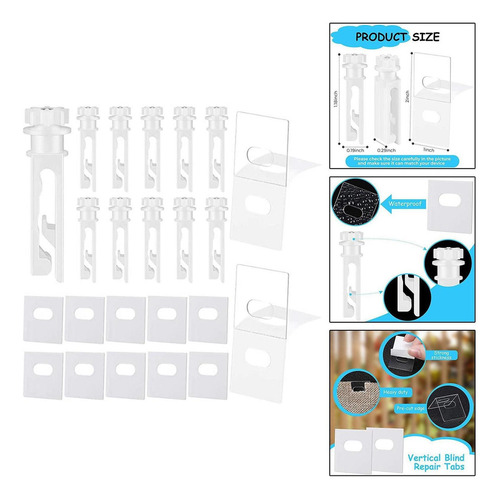 Pestañas De Reparación De Persianas Verticales Accesorios