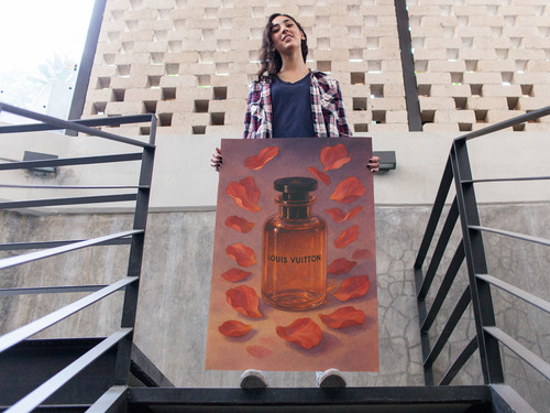 Mural Louis Vuitton Pétalos, Cuadro Moderno Y Sofisticado Full Hd