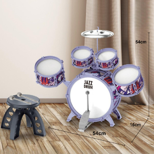 Drum Set Desarrollo Sensorial Toy Juguete Educativo Con La