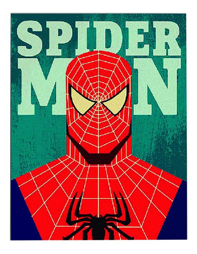 Cuadro En Vinilo Decorativo Retablo Vintage Spider Man