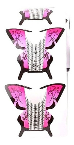 Imagen 1 de 3 de Molde Mariposa Para Uñas Contruccion Gel,acrilicasmanicura