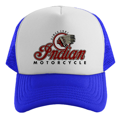 Gorra Trucker Indian Motorcycle Diseño M2 Estampada