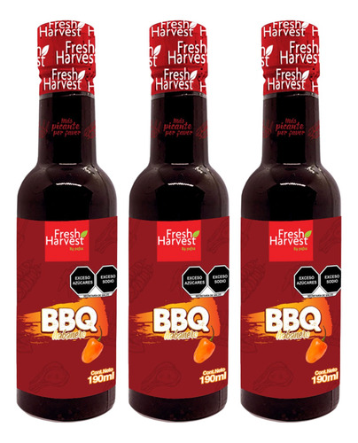 Salsa Bbq Habanero 190ml Fresh Harvest