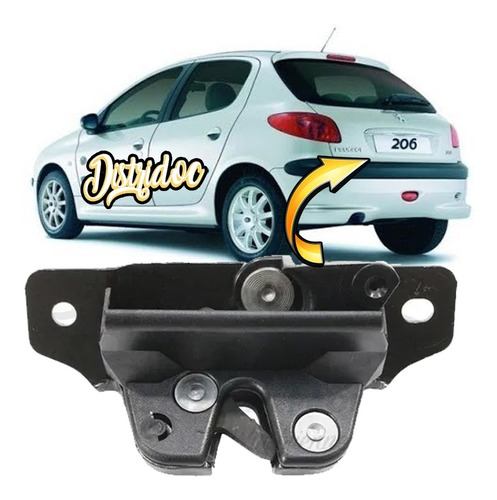 Cerradura Tapa De Baul Peugeot 206 207 Hatch 5 Puertas