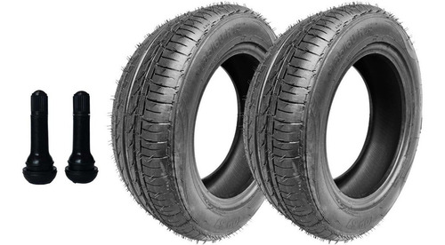 Kit 2 Pneu 185/60/15 Remold Com Borracha Vipal +2 Bicos