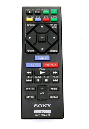 Control Sony Rmt-b126a Blu-ray Player Bdp-bx120 Bdp Origin S