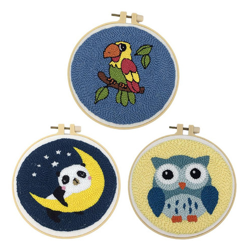 3x Kits De Agujas De Perforación De Animales De Dibujos