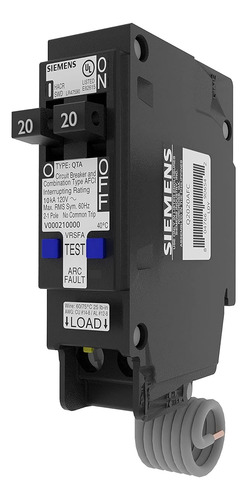 Siemens Q2020afcp 20a 120v 1-pole Tandem Afci Tipo Qta Inter