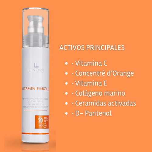 Lendan Crema Fluida Spf 20 | Crema Regeneradora Hidratante Todo Tipo De Piel Día/noche