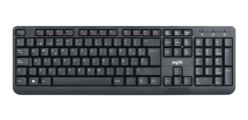 Teclado Usb Nisuta Con Cable Español Multimedia Con Ñ