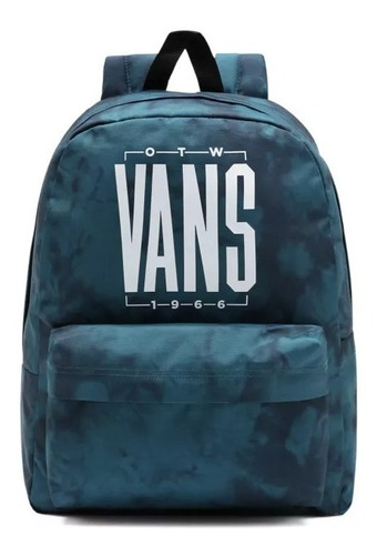 Mochila Vans Modelo Old Skool 3 Azul Petroleo Importada