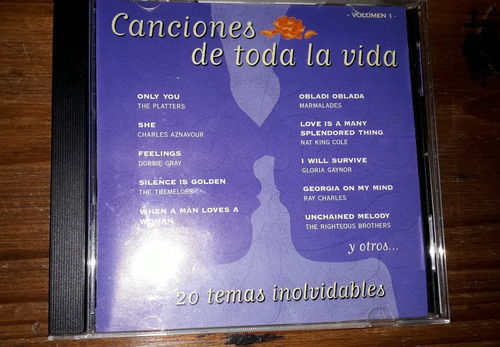  Inolvidables 20 Canciones Cd: Gaynor, Bassey, Valli Y Otros