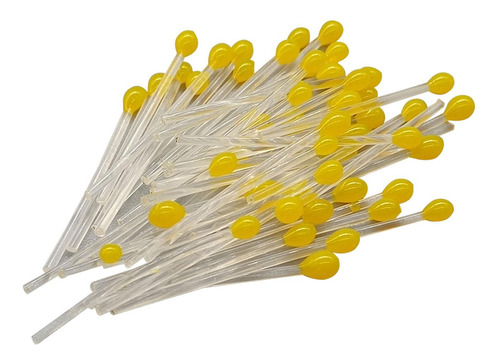 50x Olhos De Caranguejo E Camarão, Materiais De Amarelo