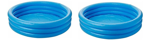 Piscina Inflable Azul Cristal (45 X 10 Pulgadas)