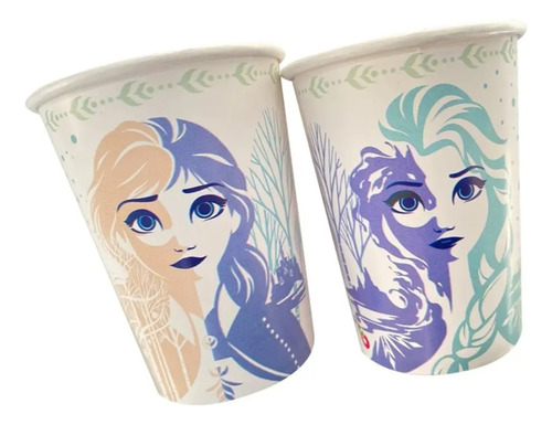 Vasos Disney Frozen X 8 Princesa Licencia Oficial Infantil