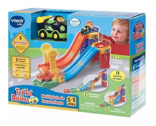  Vtech Multipista De Lanzamiento Rampa Con Auto Musica Luces