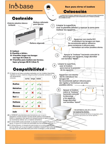 Base Para Elevar Inodoro - Base Para Inodoro