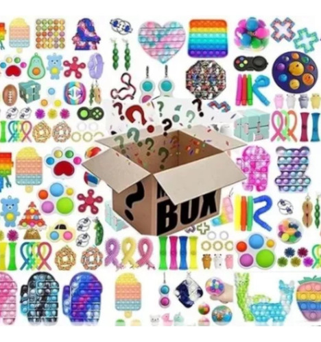 20 Pçs Pop It Spiner Fidget Brinquedos Sensoriais Cubo Snep Cor Sortidos