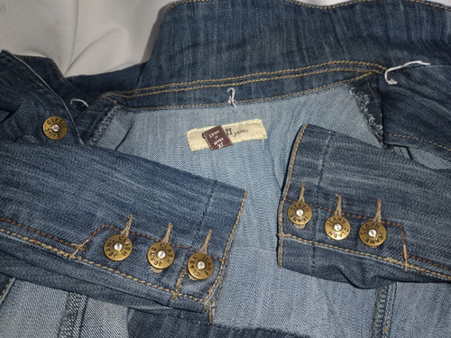 Sexy Chamarra Mezclilla Blazer Clash Saco (Usado)