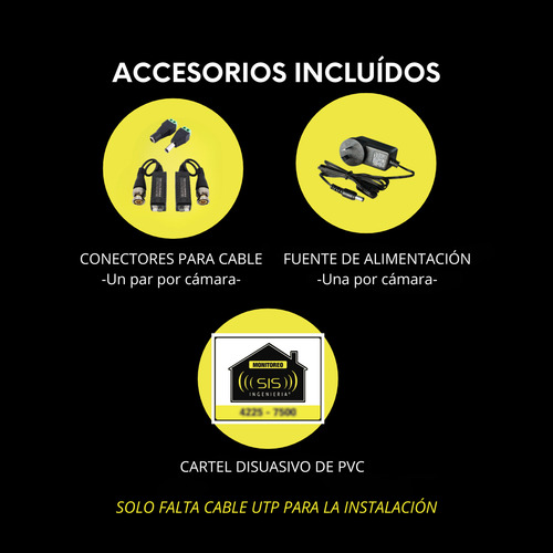 Kit 4 Camaras Seguridad Hikvision Dvr Full Hd 1080p