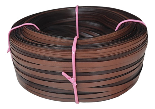 Fibra Sintética Junco Rattan 10mm Rolo 500m Argila Mesclado