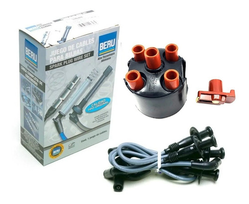 Kit Cables Bujias Tapa Y Rotor Vw Sedan Vocho 93-03 Fuel Inj